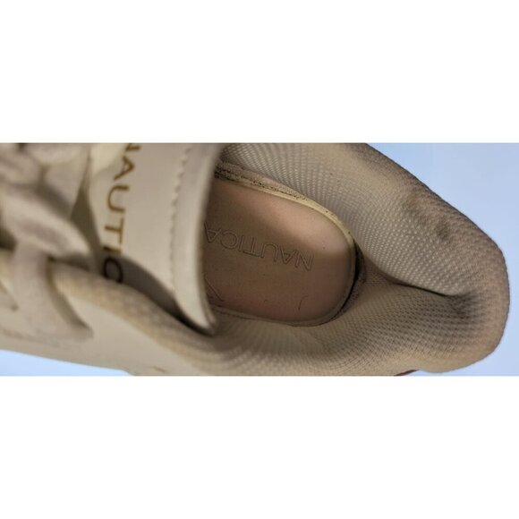 Nautica Mens White Lace Up Walking Sneaker Size 11 Stafford - Picture 6 of 10